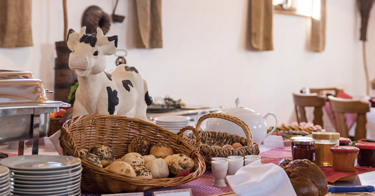 Nahaufnahme des Buffets