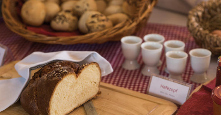 Nahaufnahme frischen Weißbrots